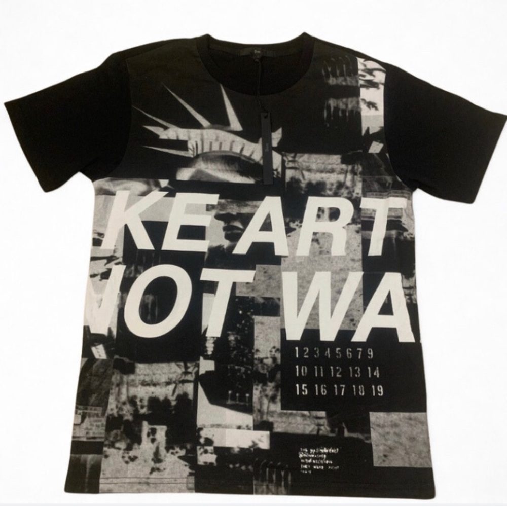 NWT 5CM make art not war shirt